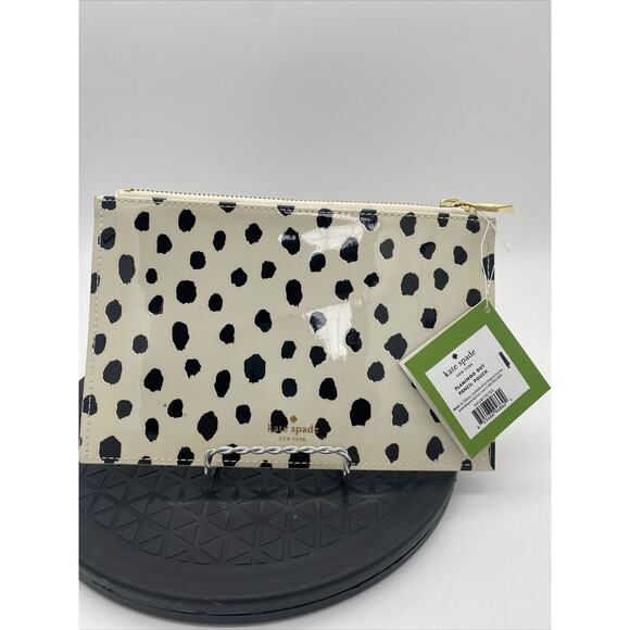 Kate Spade Flamingo Dot Pencil Pouch New - Picture 1 of 7